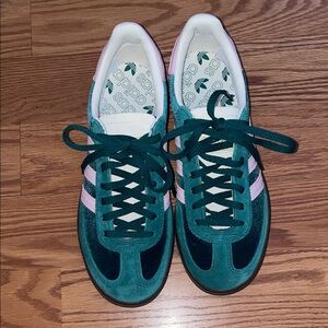 Adidas “Spezial” Women's Green and Pink Sneakers